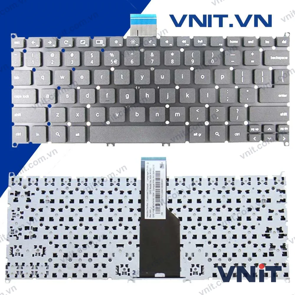 Bàn phím Acer Aspire S3-371, V5-121, Acer One 756, 725 Màu Xám