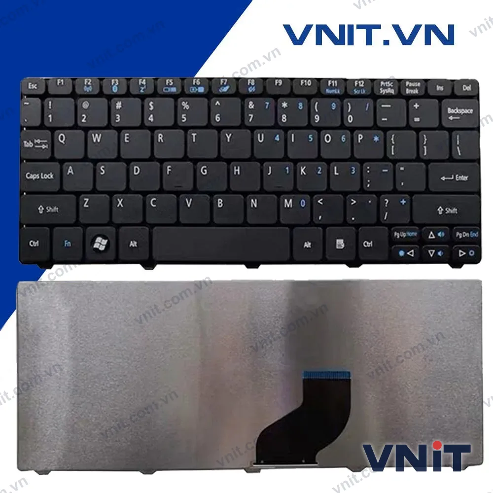 Bàn phím Acer One 532H, 532G, 521, D255, D260, EM350, GATEWAY LT27 Màu Đen