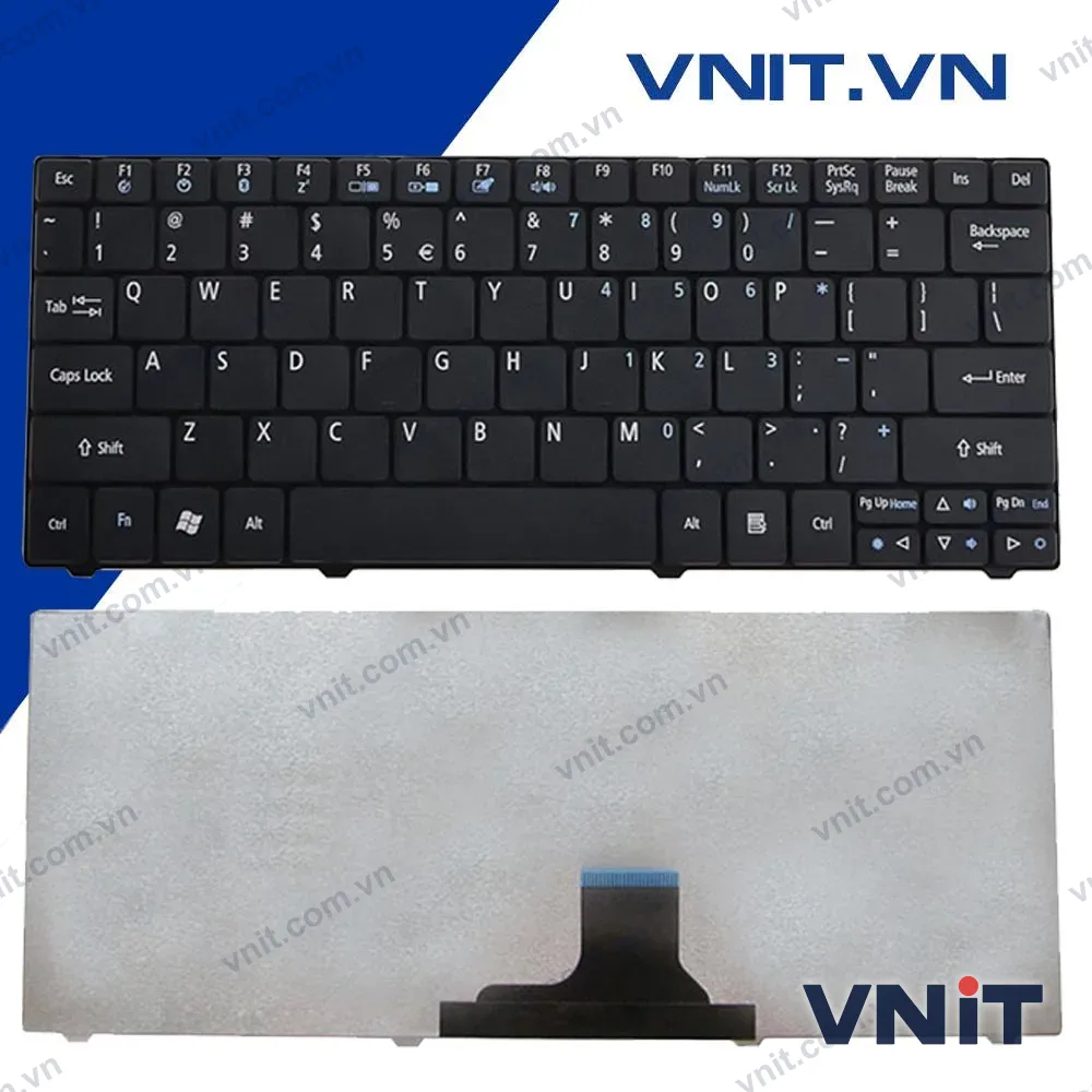 Bàn phím Acer One 751, 752, 1551, 1410, 1430z, 1830, 721, 722 Màu Đen