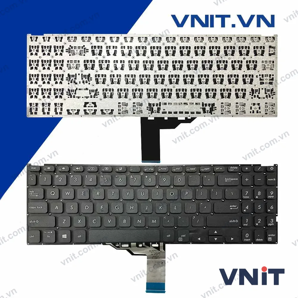 Bàn phím Asus A512, X512, X512FA, X512DA, X512UA, X512UB, F512 Màu Đen