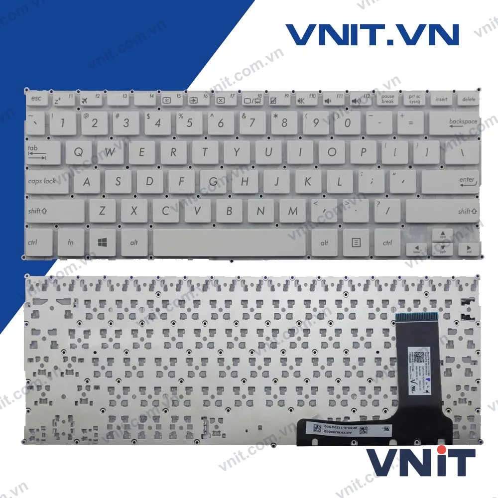 Bàn phím Asus E202, E202M, E202MA, E202S, E202SA, T200 (Màu trắng)