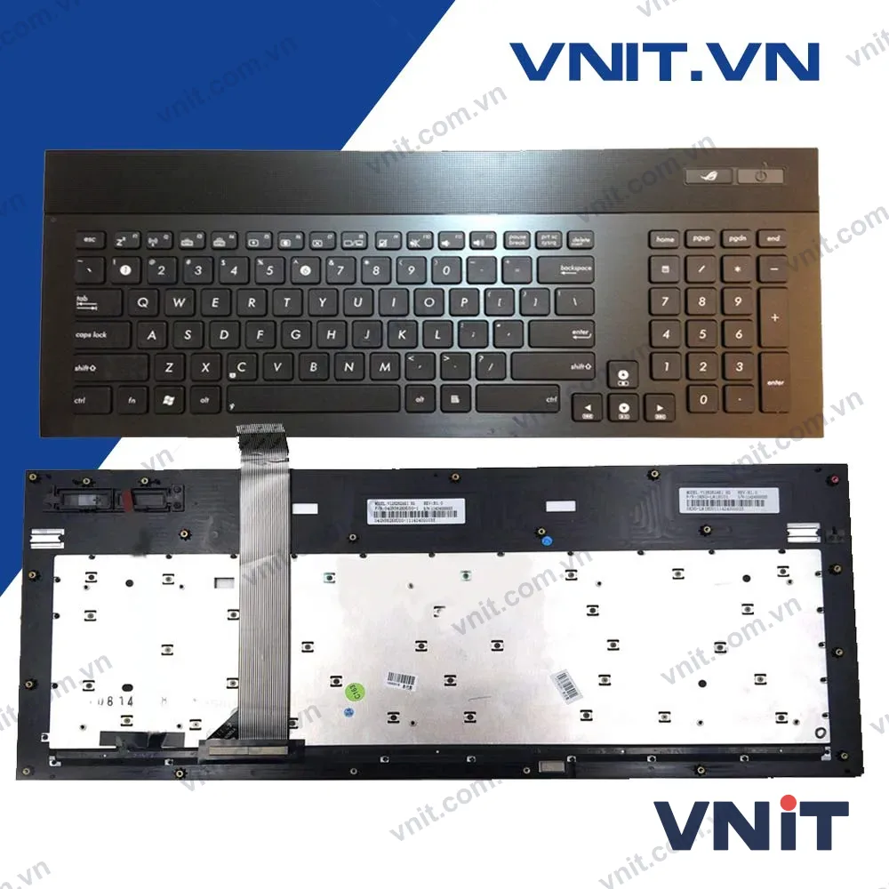 Bàn phím Asus G74 Có Khung Có đèn