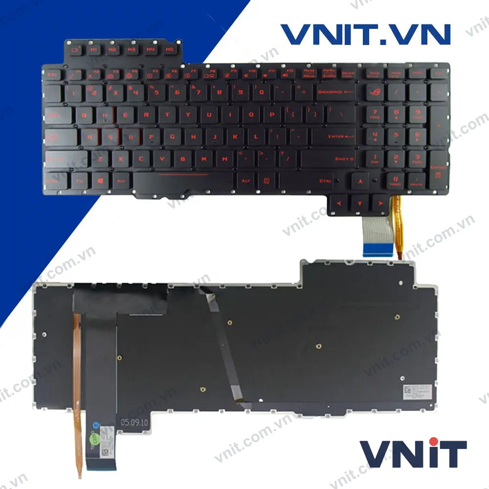 Bàn phím Asus G752GS, G752, G752V, G752VL, G752VM, G752VS, G752VT, G752VY Màu Đen Đỏ Có đèn