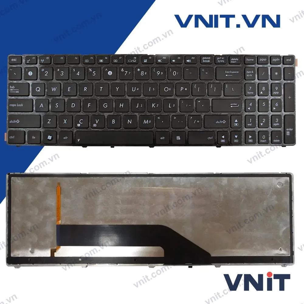 Bàn phím Asus K50, K51, K70, K71, K72, K60, K61, K62, F50, F52, X5, X51, X50, X70, N51 Có đèn