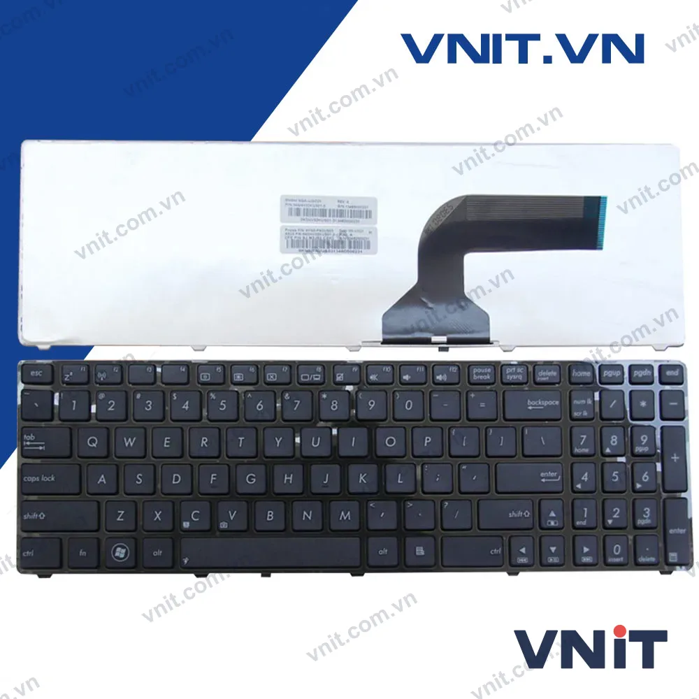Bàn phím Asus K52, K53, K53E, UL50, G51, G72, G73, N50, N53, G50, N61, X55C, U50, U50A, U50F, U50VG, UX50, UX50V, R503C Màu Đen