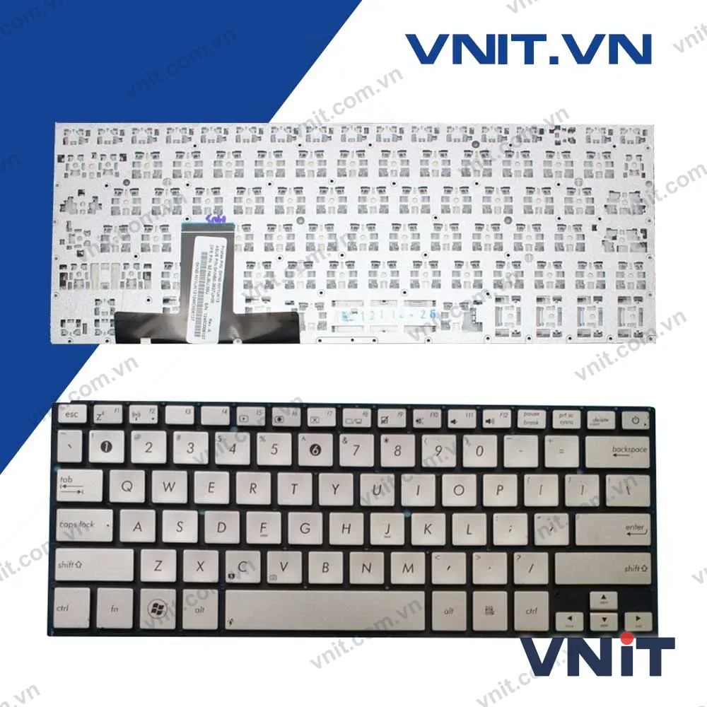 Bàn phím Asus UX31/UX31S Màu Bạc, Tiếng Anh, Có nút nguồn