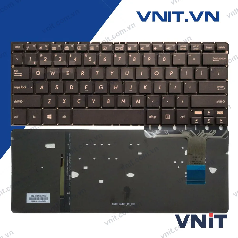 Bàn phím Asus UX330 Màu đồng Có đèn