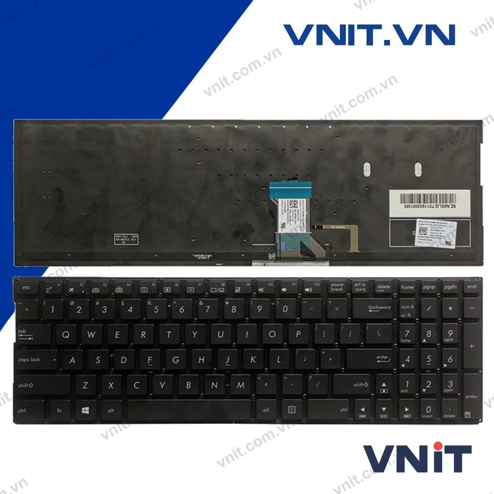 Bàn phím Asus UX501 N501 UX560 Q552 Q524 N592 Q504 Q502 Màu Đen Có Đèn