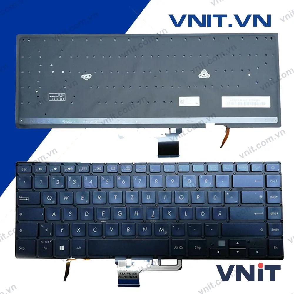 Bàn phím Asus UX550GD, UX550G, UX550GEX Màu Xanh Đen