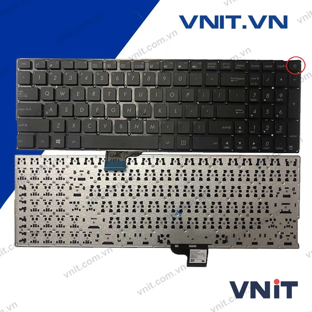 Bàn phím Asus Zenbook UX510U, UX510, V510, V510UX Màu đen