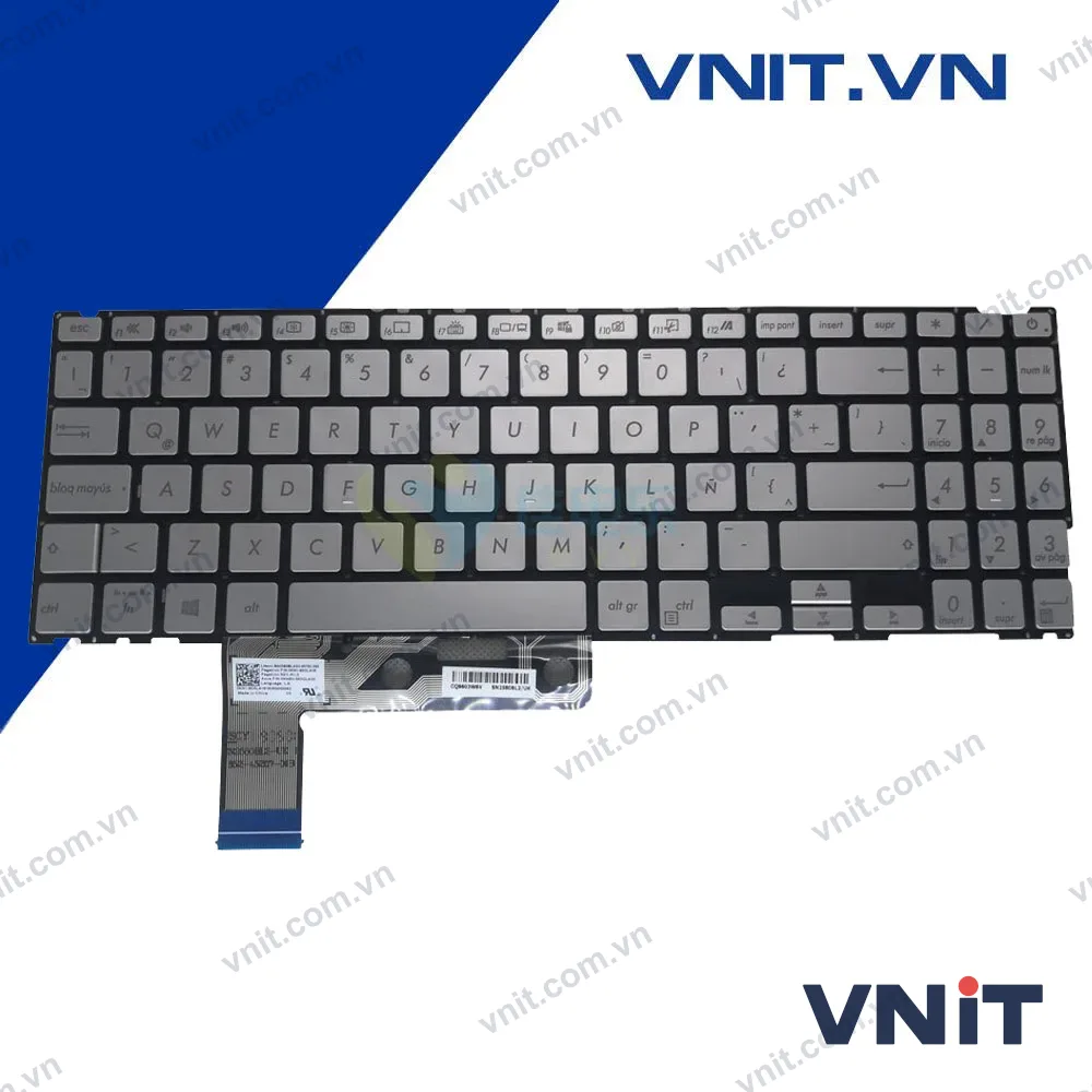Bàn phím Asus Zenbook UX533 Màu bạc