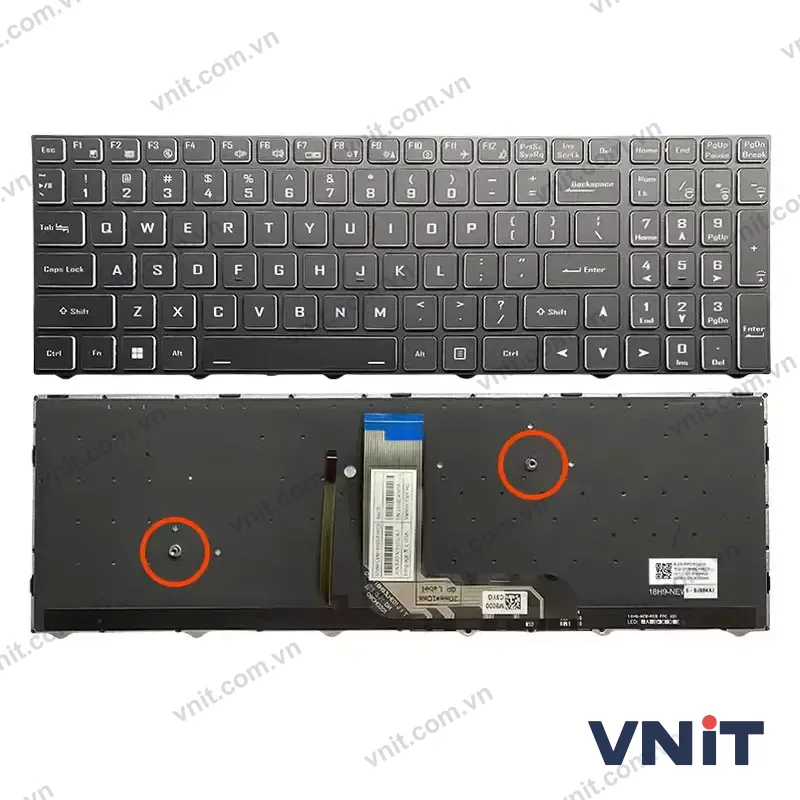 Bàn phím Dùng cho Acer Aspire Lite AL15-51,AL15-51M, Gigabyte Gaming G5-GD,G5-KD,G5-MD,G5-KC,G7-GD,G7-KD,G7-MD,G7-KC (Có Đèn)