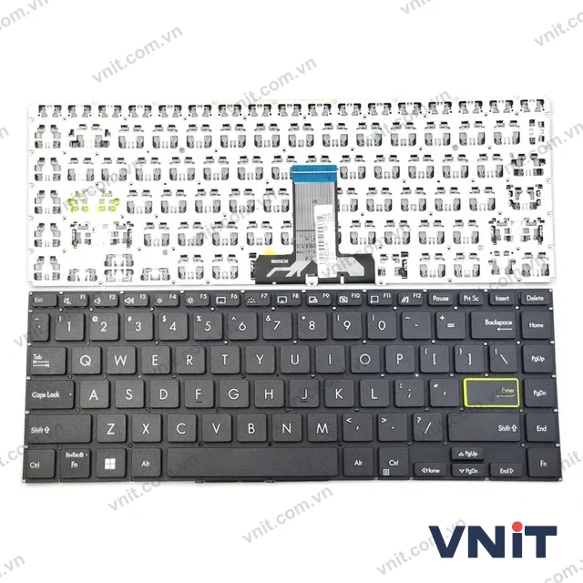Bàn phím Dùng cho Asus A415E,S433EA,S433EQ,S433FL,S433FA,X421,UX434I,UX434IQ,UM434I,UM434IQ,UM433IQ,Q407IQ,TP470,TM420,TM420U,TM420UA,TM420IA,TP420,TP420U,TP420L (Màu Đen)