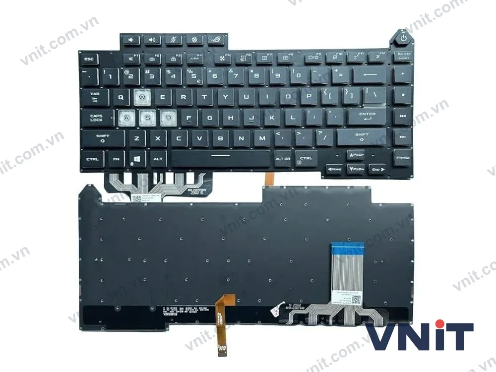 Bàn phím Dùng cho Asus G513,G513Q,G513QY,G513QM (Màu Đen) Có đèn-Mạch