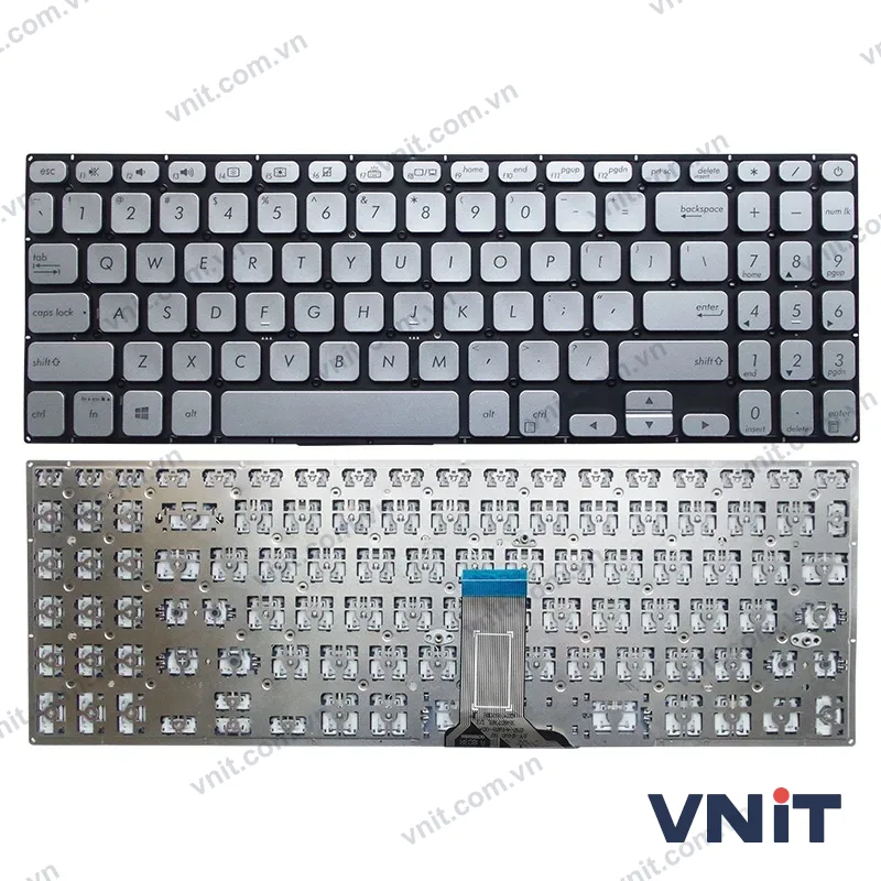 Bàn phím Dùng cho Asus K530,K530F,K530FN,S530,S530F,S530UA (Màu Bạc) Có Đèn