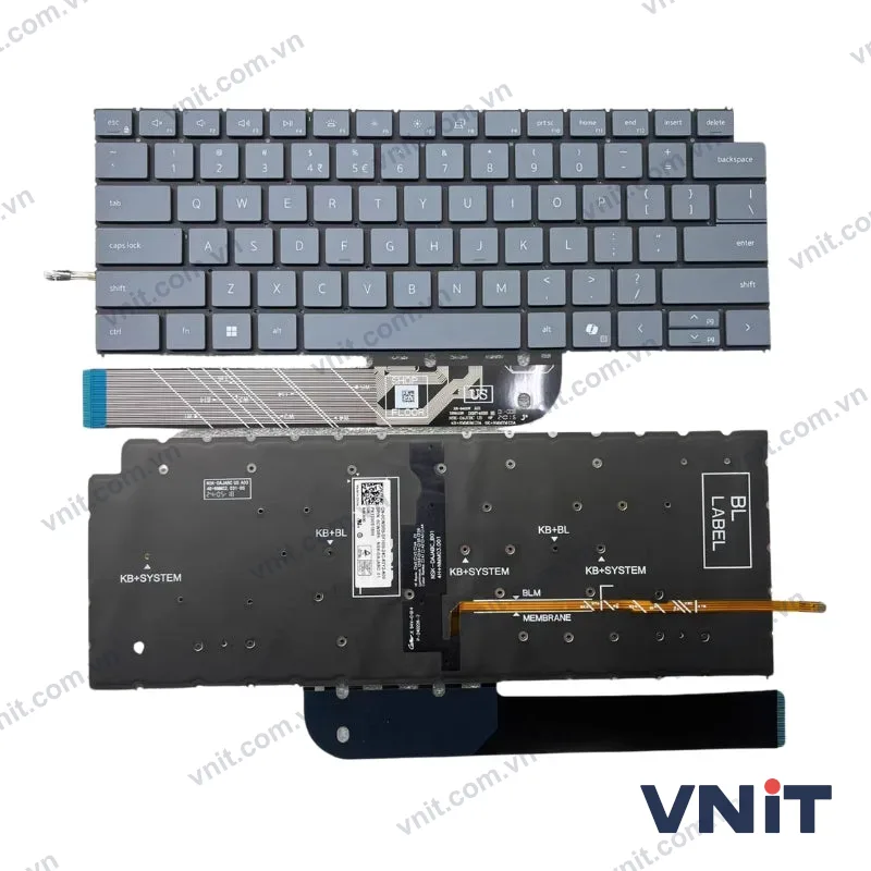 Bàn phím Dùng cho Dell Inspiron 3510,3511,3515,5515,5510,3530,3535,7510,Dell Latitude 3520,3525,E3520,Dell 16Plus 7610,Dell vostro 5620,5625,7620,Dell Inspiron 5640,5645, Dell Vostro 5640,5645,P131F,P132F,P108F (Màu Xám)