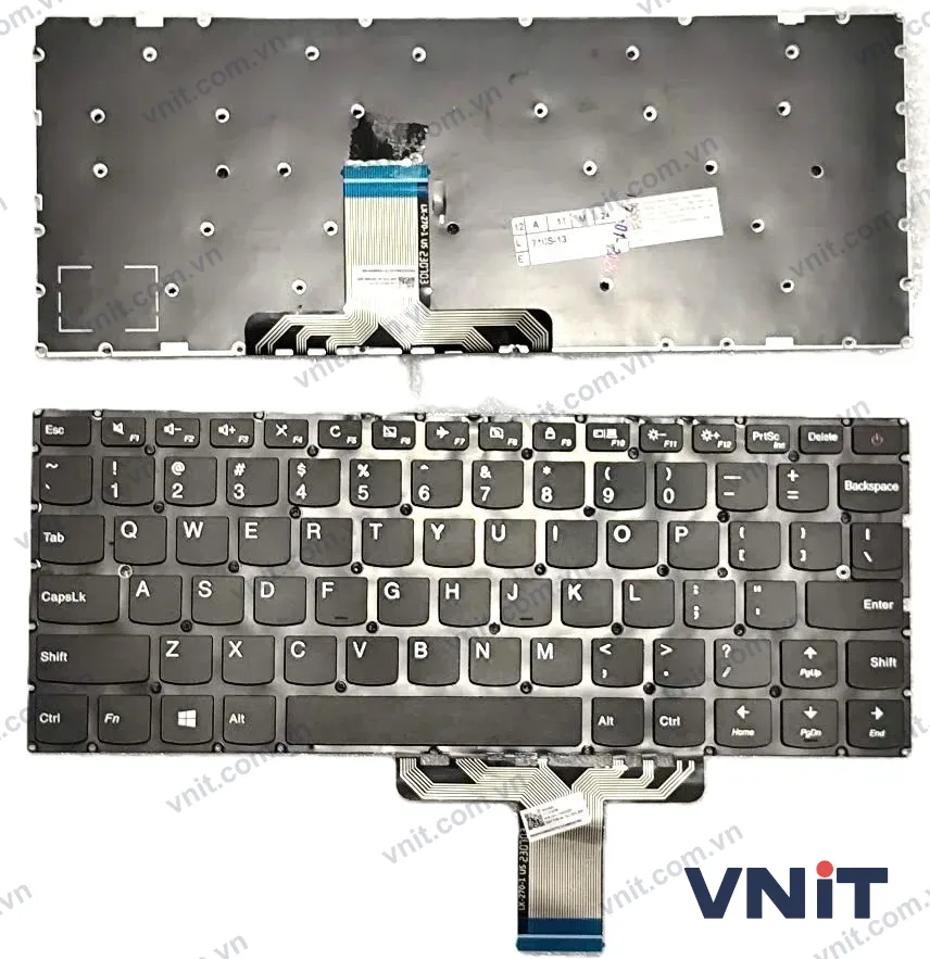 Bàn phím Dùng cho Lenovo 710S-13IKB,710S-13ISK,Air 13 Pro 13.3″ (Có nút nguồn) Có Đèn