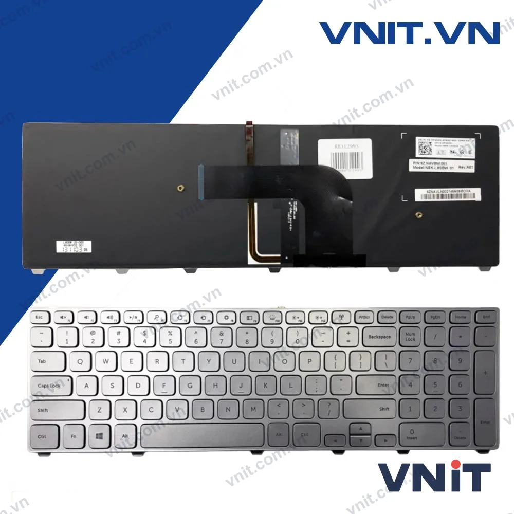 Bàn phím Dell Inspiron 7537 (Có Đèn) - Keyboard Dell Inspiron 7537 Backlight