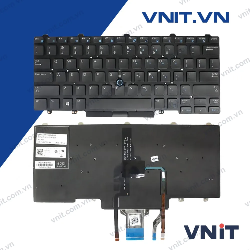 Bàn phím Dell Latitude E5450, E7450, E7470, E7480 (Có Đèn)