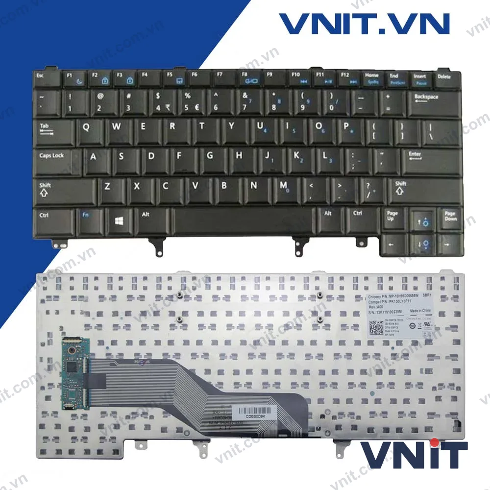 Bàn phím Dell Latitude E6420, E6440, E5420, E5430, E6220, E6230, E6320, XT3 (Có mạch)