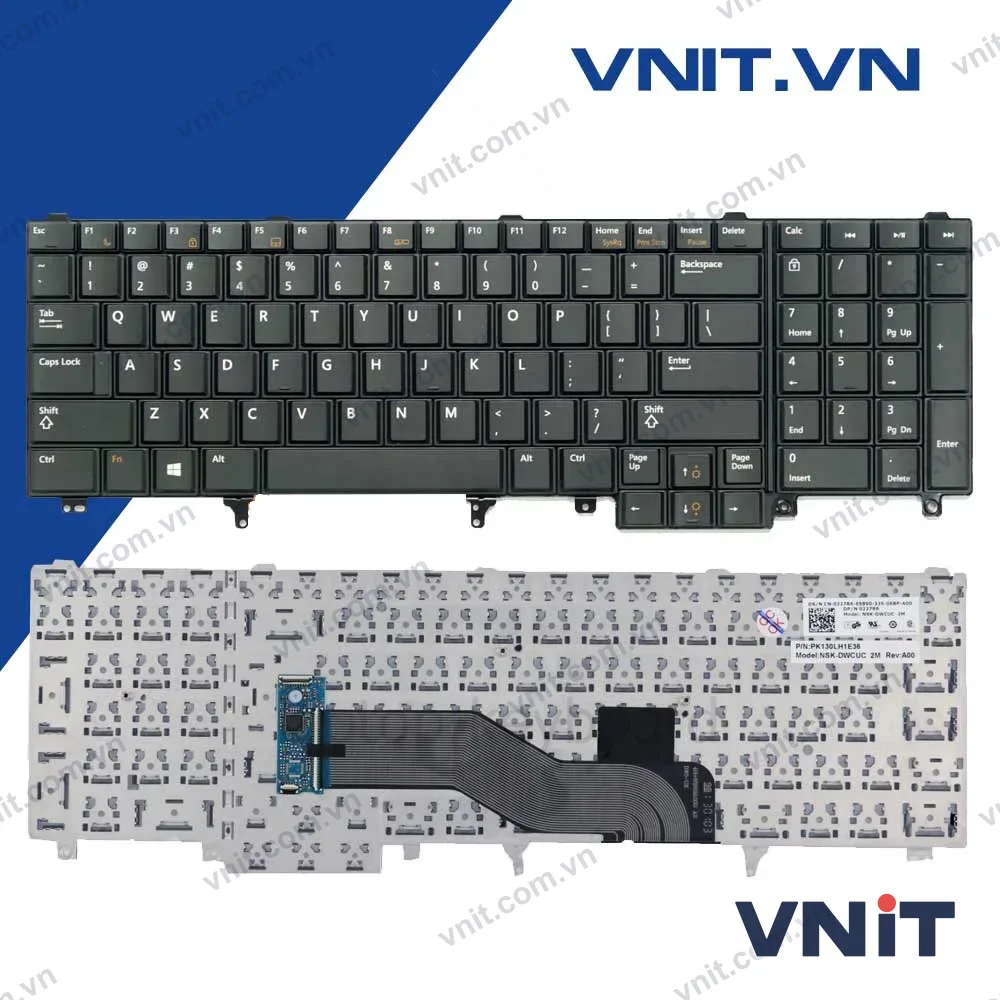 Bàn phím Dell Latitude E6520, E5520, E5530, M4600, M4700, M6700