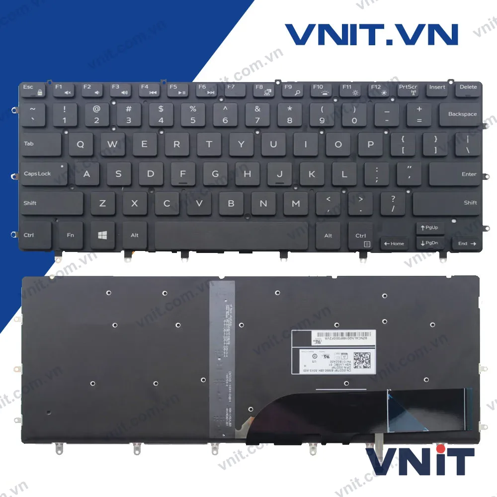 Bàn Phím Dell XPS 7547, 7558, 7568, 9550, 9560 (Có Đèn) - Keyboard Dell XPS 7547, 7558, 7568, 9550, 9560 Backlight