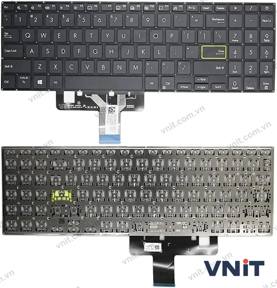 Bàn phím Dùng cho Asus X521,S533,S533E,S533EA,S533F,S533FA (Màu Đen)