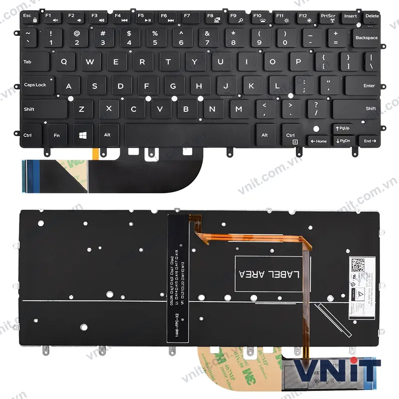Bàn phím Dùng cho Dell Inspiron 7347,7348,7352,7353,7359,7548,9343,9350,9360,Dell Precision 5510,M5510,5520,M5520,5530,5540 (Có đèn)
