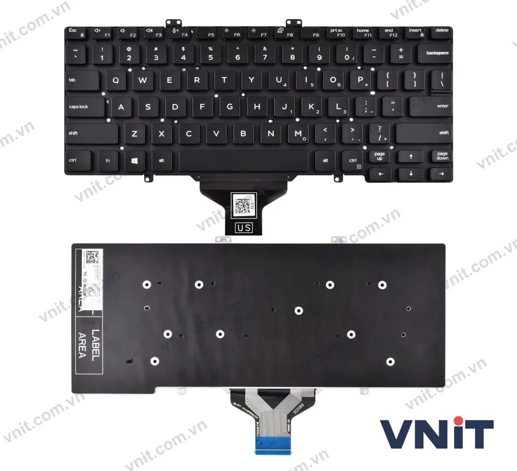 Bàn phím Dùng cho Dell Latitude 7410 2 in 1,P426V (Màu đen)