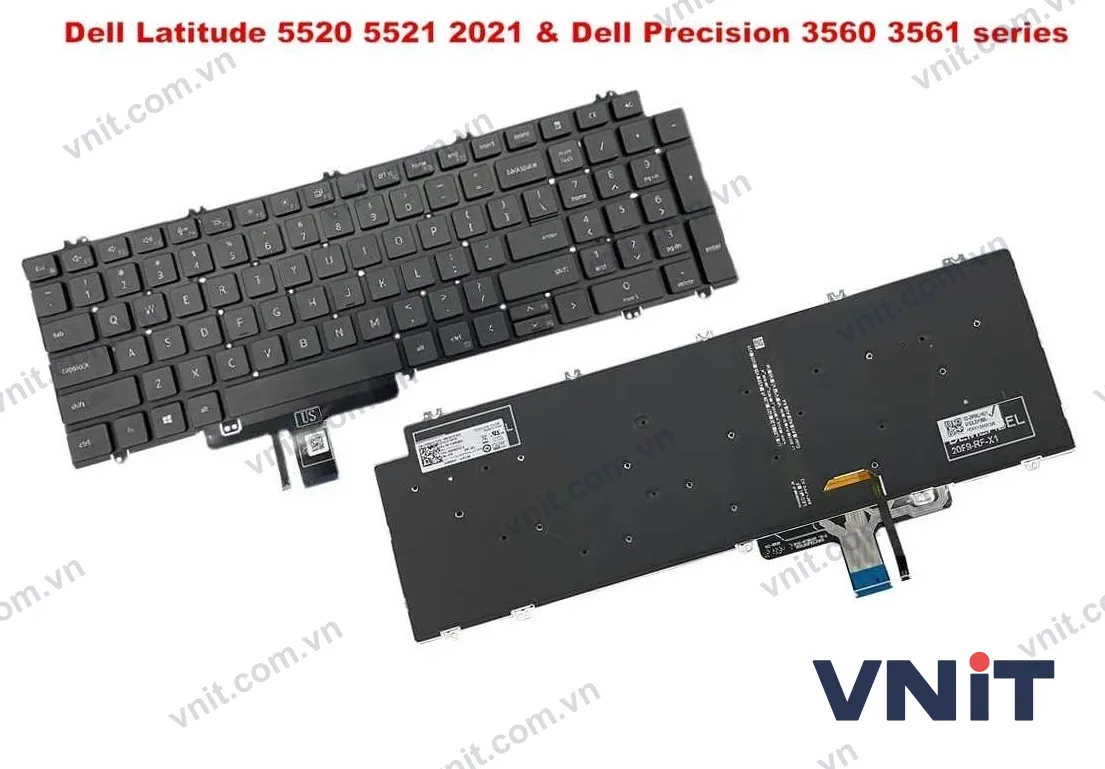 Bàn phím Dùng cho Dell Precision 3560,3561,Latitude 5520,5521,5530,5531