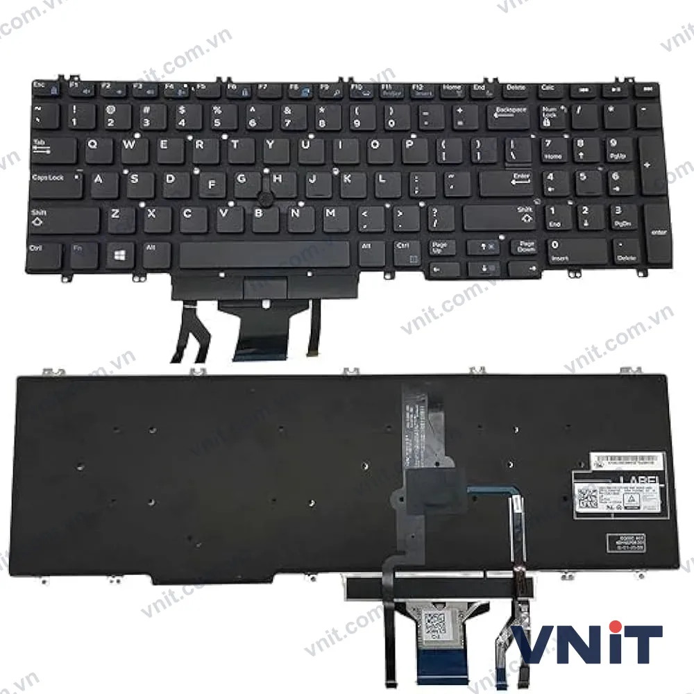 Bàn phím Dùng cho Dell Precision 7530,7540,7730,7740,P74F (Có Đèn)