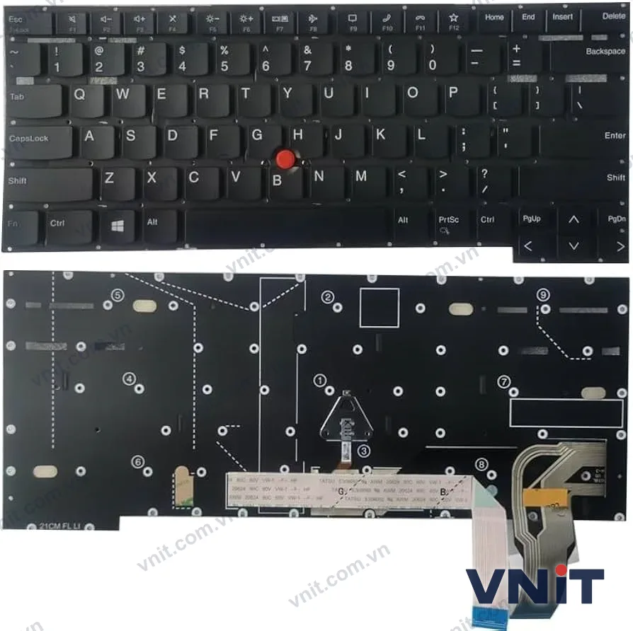 Bàn phím Dùng cho Lenovo Thinkpad T14s Gen 3 (Có Đèn)