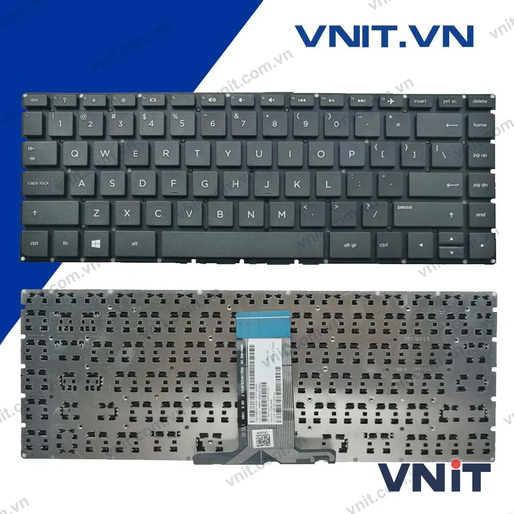 Bàn phím HP 14AB, 14PA, 13U Màu Đen