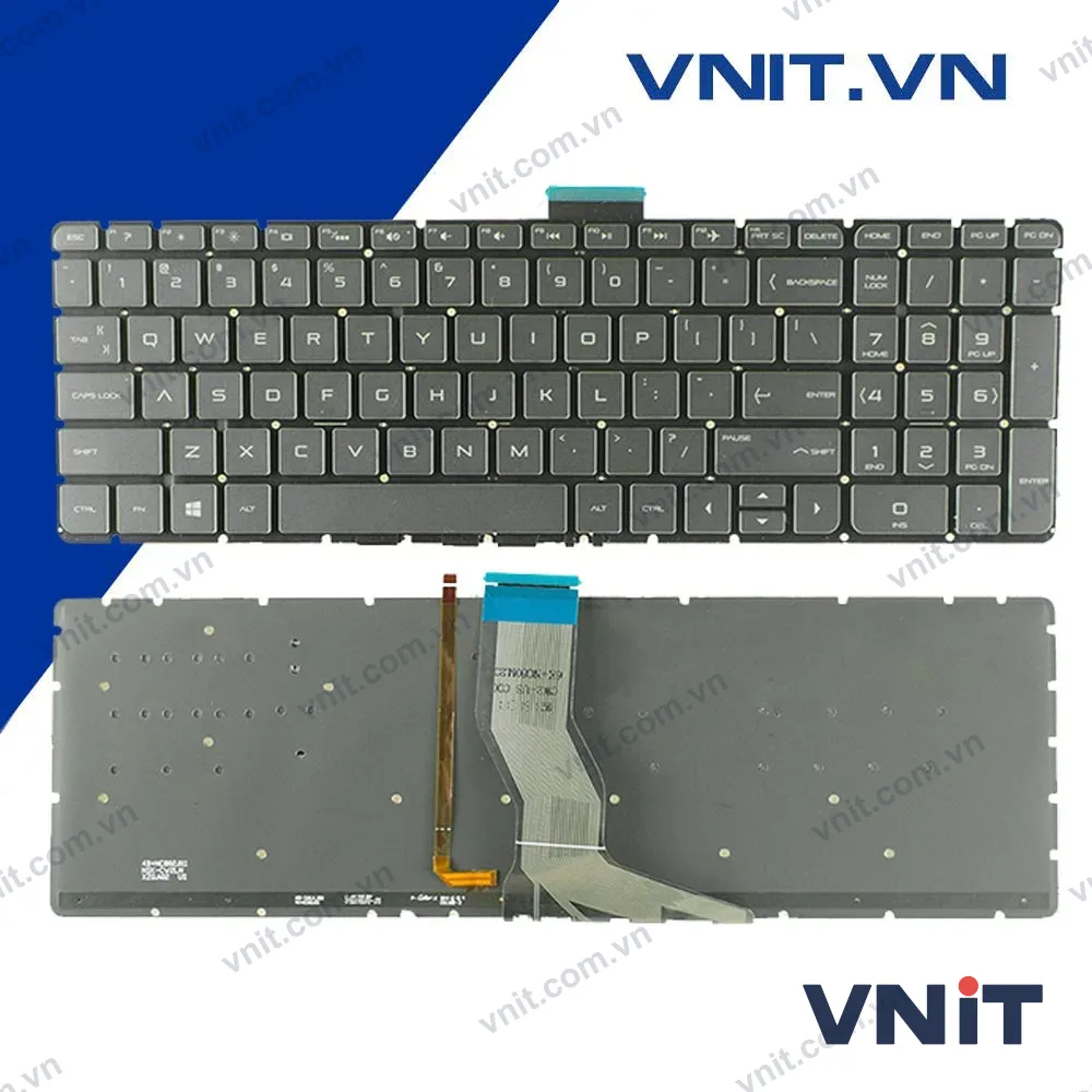 Bàn phím HP 15AB, 15AU, Omen 15AX, HP Envy M6P Màu Đen Có Đèn Tiếng Anh