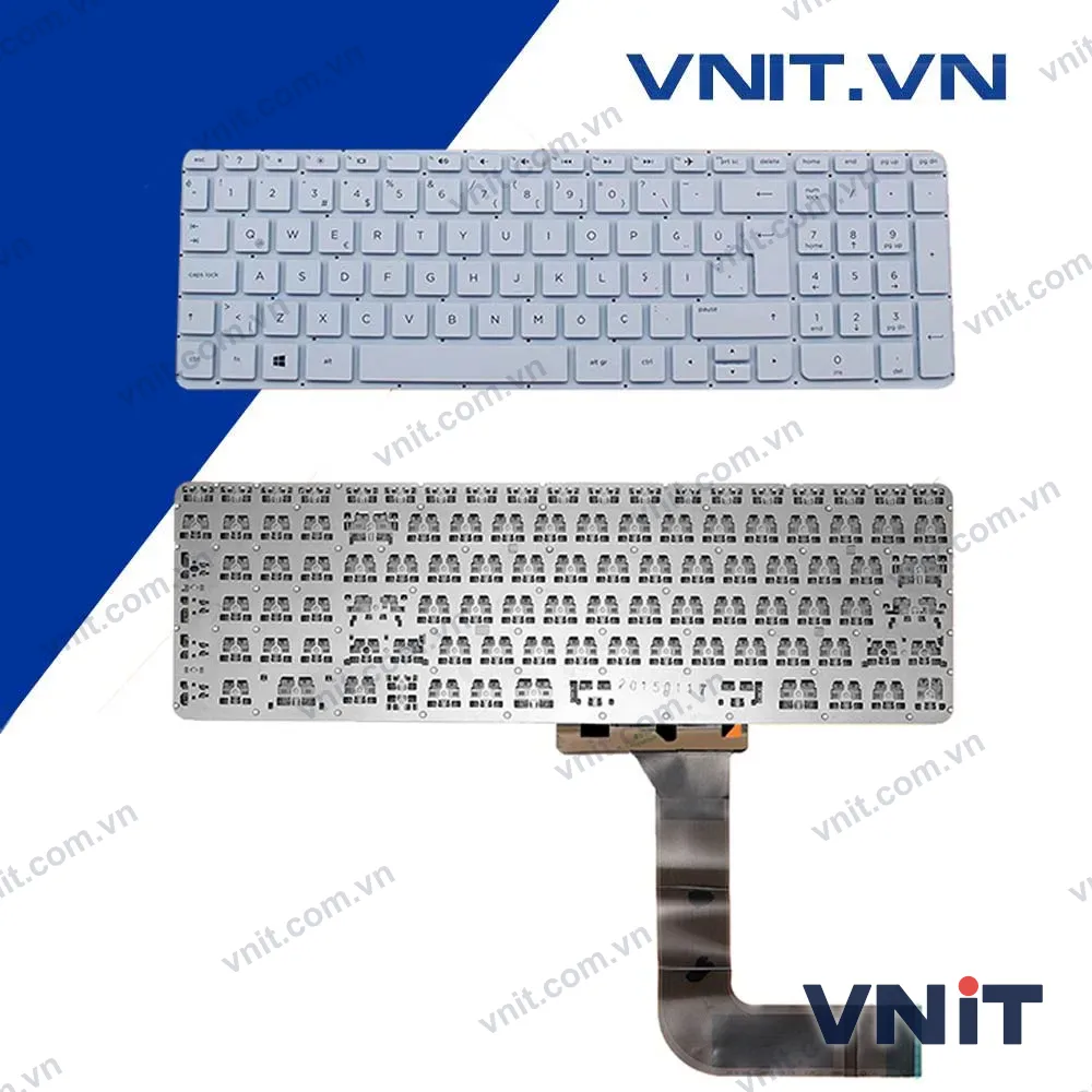 Bàn phím HP 15V, 15P, 15K Màu Trắng Châu Âu