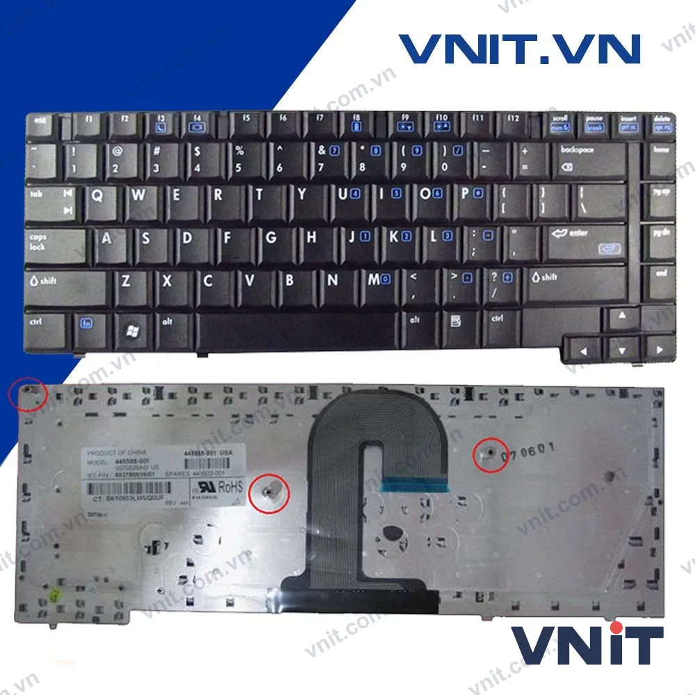 Bàn phím HP 6510B, 6515B, 6710B, 6715B - Keyboard HP 6510B, 6515B, 6710B, 6715B