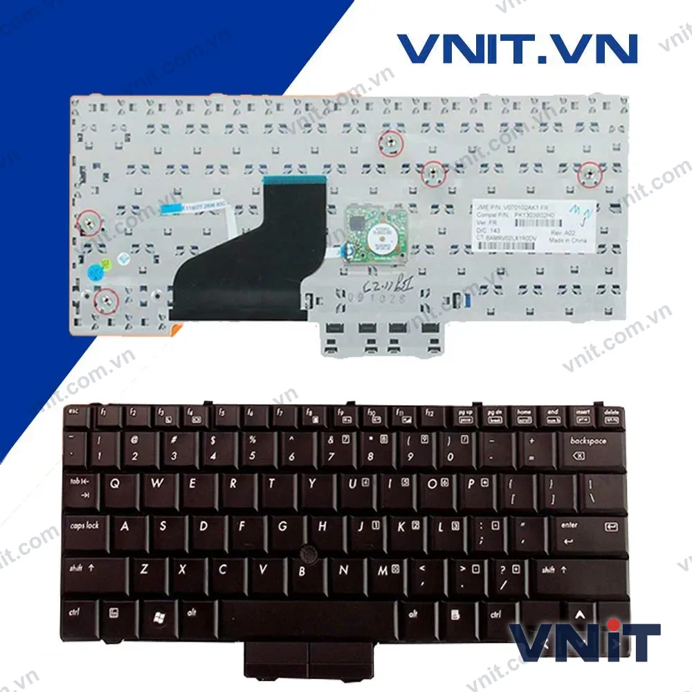 Bàn phím HP EliteBook 2530P, 2510P - Keyboard HP EliteBook 2530P, 2510P