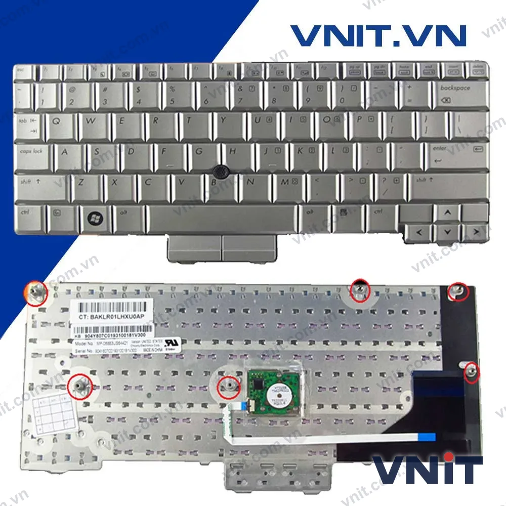 Bàn phím HP EliteBook 2710, 2730 - Keyboard HP EliteBook 2710, 2730