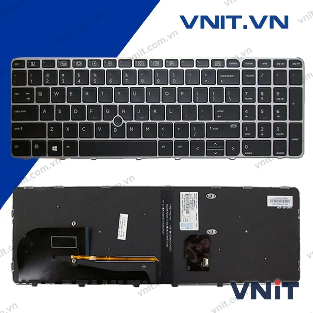 Bàn phím HP EliteBook 755 G3, 850 G3, HP ZBook 15U G3, 15 G4 Có Đèn