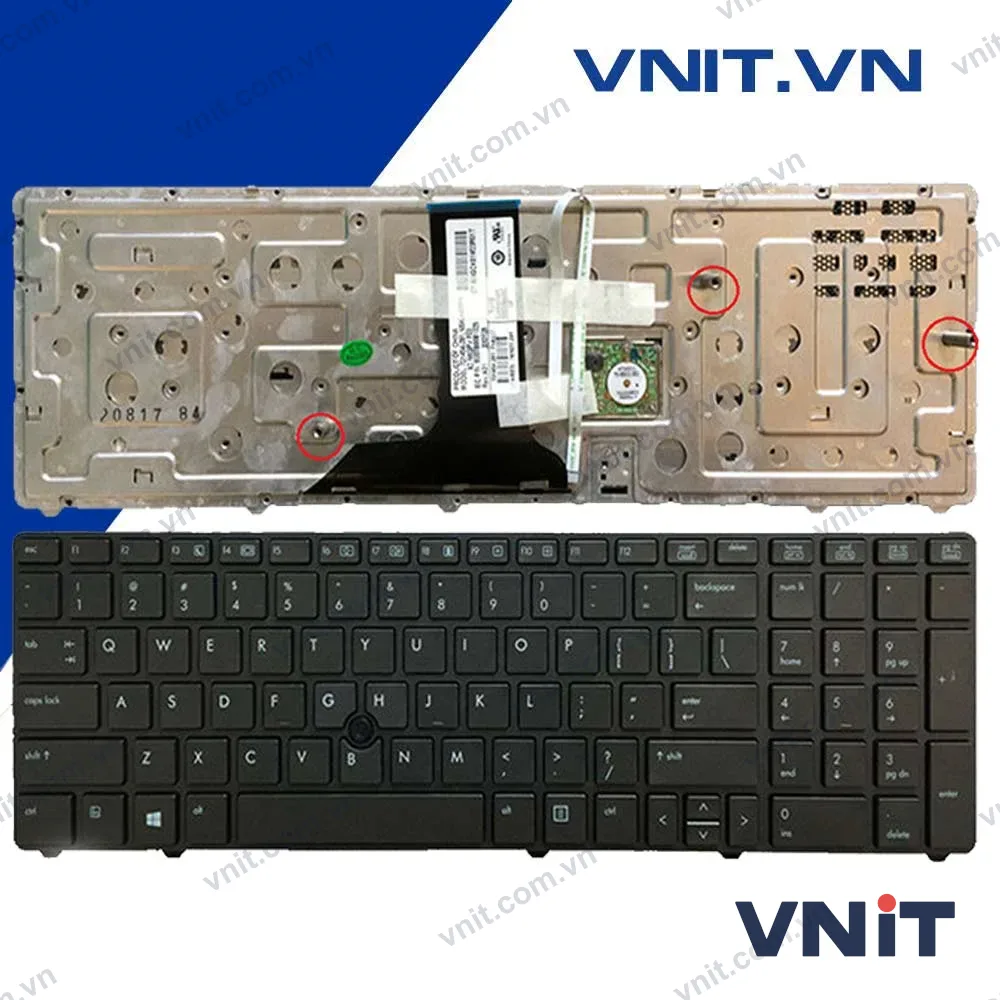 Bàn phím HP EliteBook 8760W, 8770W (Có Khung) - Keyboard HP EliteBook 8760W, 8770W