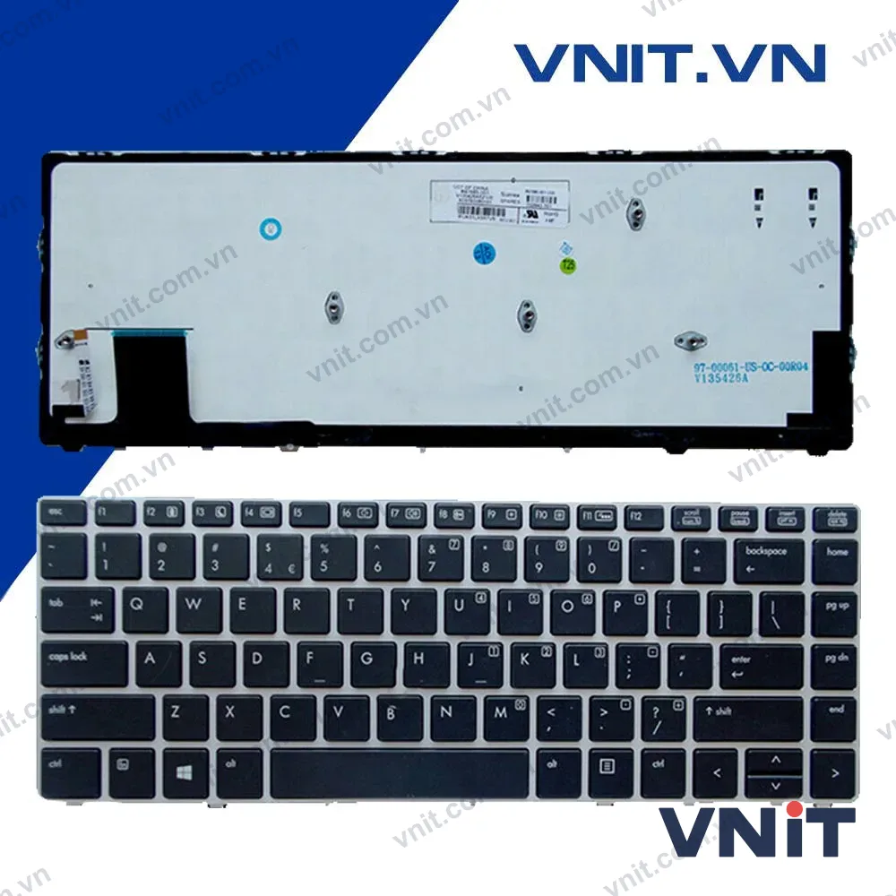 Bàn phím HP Elitebook folio 9470M, 9480M Có đèn - Keyboard HP Elitebook folio 9470M, 9480M Backlit