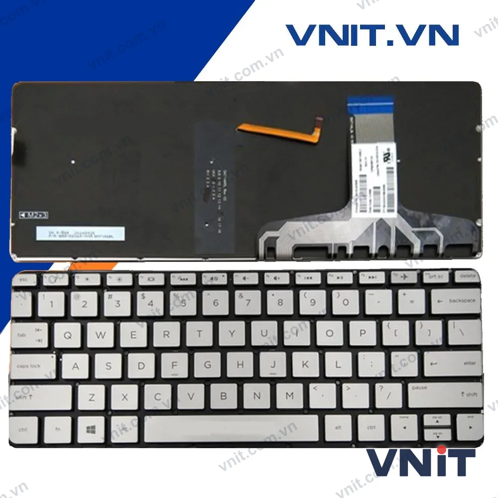 Bàn phím HP Envy 13V Màu Bạc Có Đèn