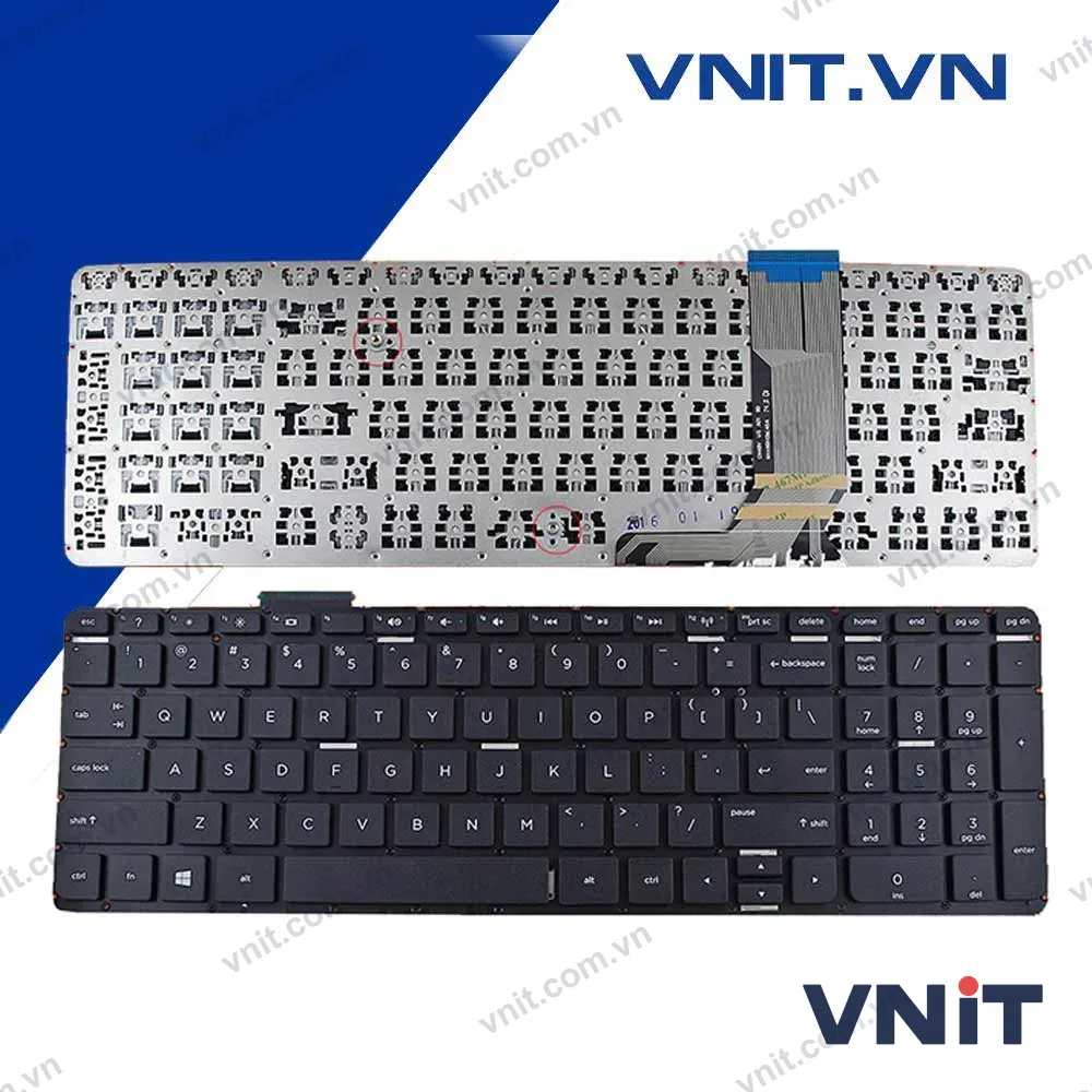 Bàn phím HP Envy 15J, 15Z, 15T, 17J, 17Z, 17T, M7J, M7Z, M7T Màu Đen