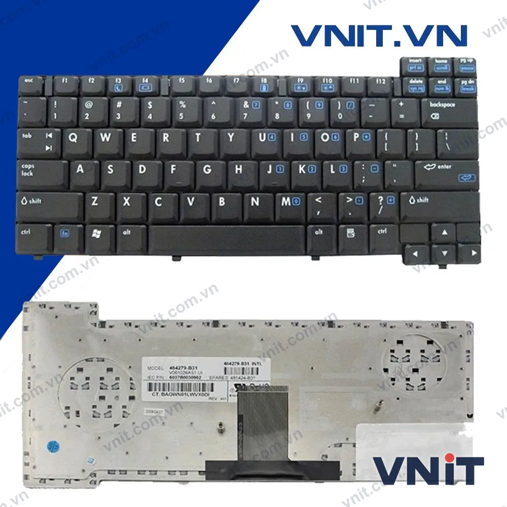 Bàn phím HP NC6000, NX5000, V1100, NC6220, 6200, 6230, NC8220, NC8230, NC8240