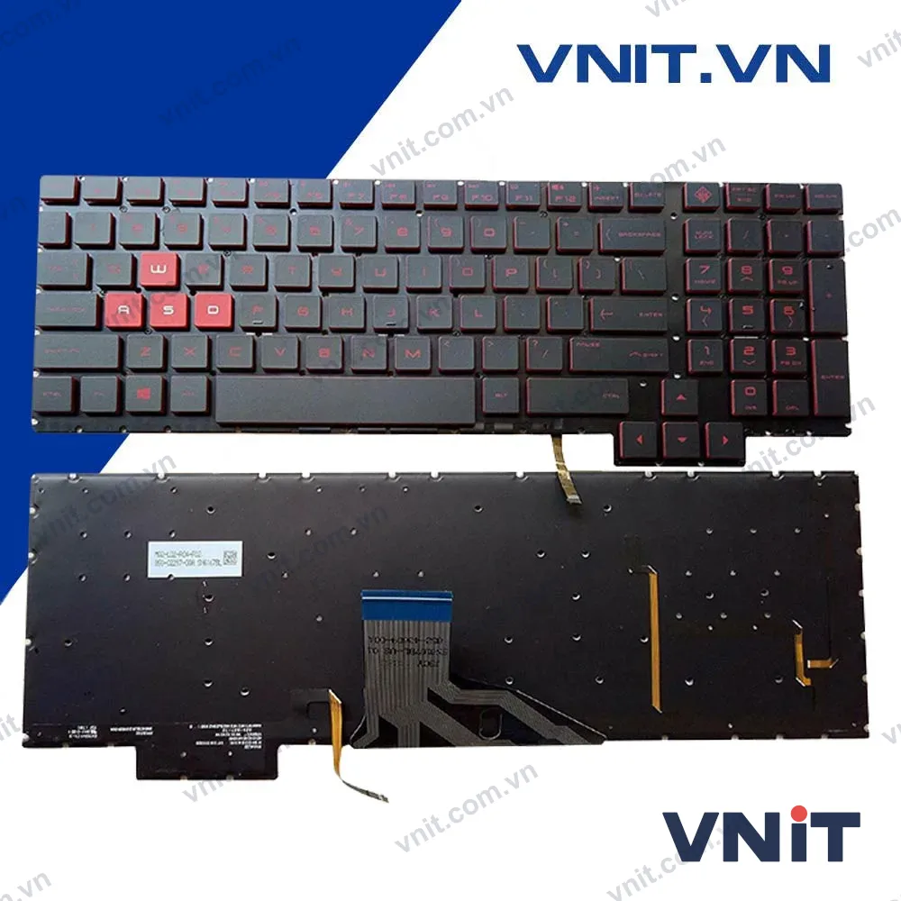 Bàn phím HP Omen 15CE Màu Đen Đỏ Có Đèn