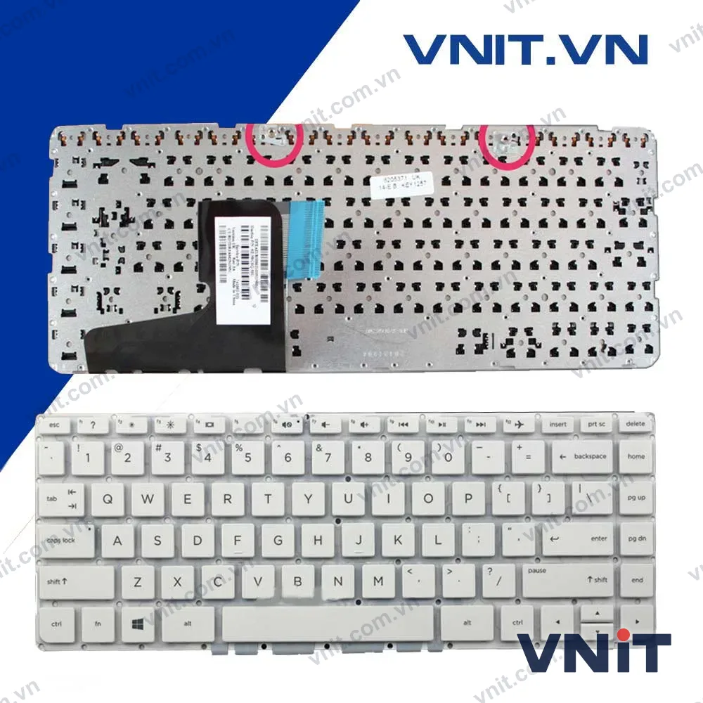 Bàn phím HP Pavilion 14N, 14E, 14R, 14D, 14G (Màu Trắng)
