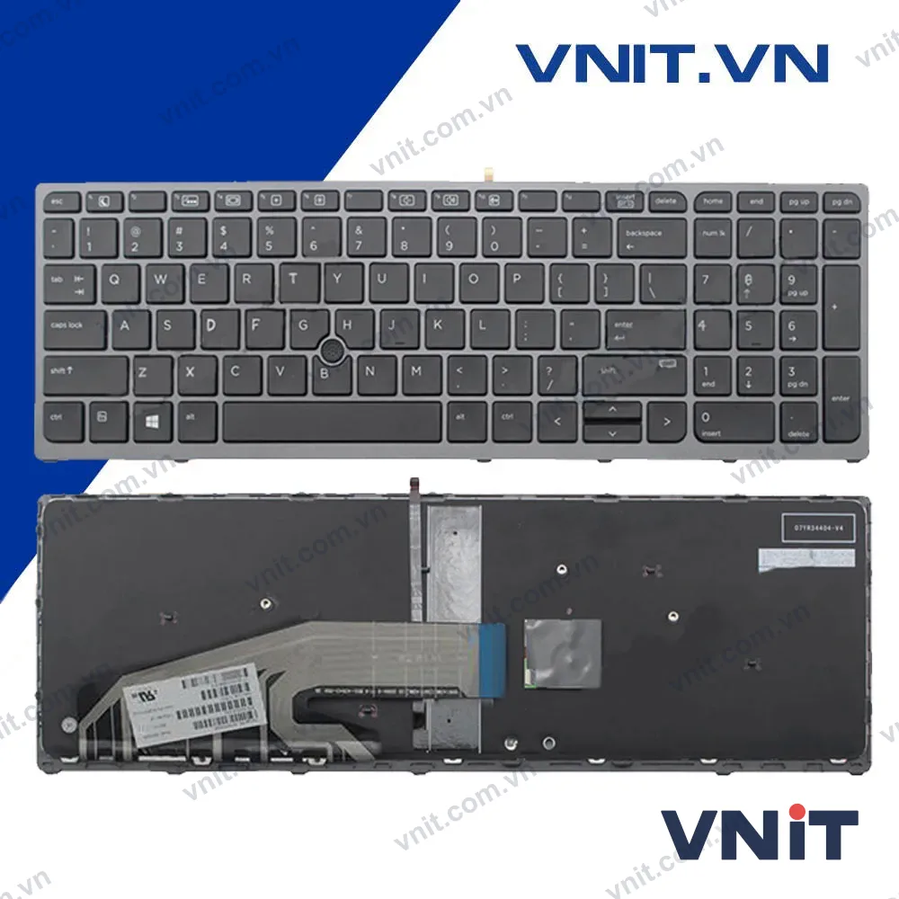 Bàn phím HP ZBook 15 G3 Có Khung Có Chuột Có Đèn
