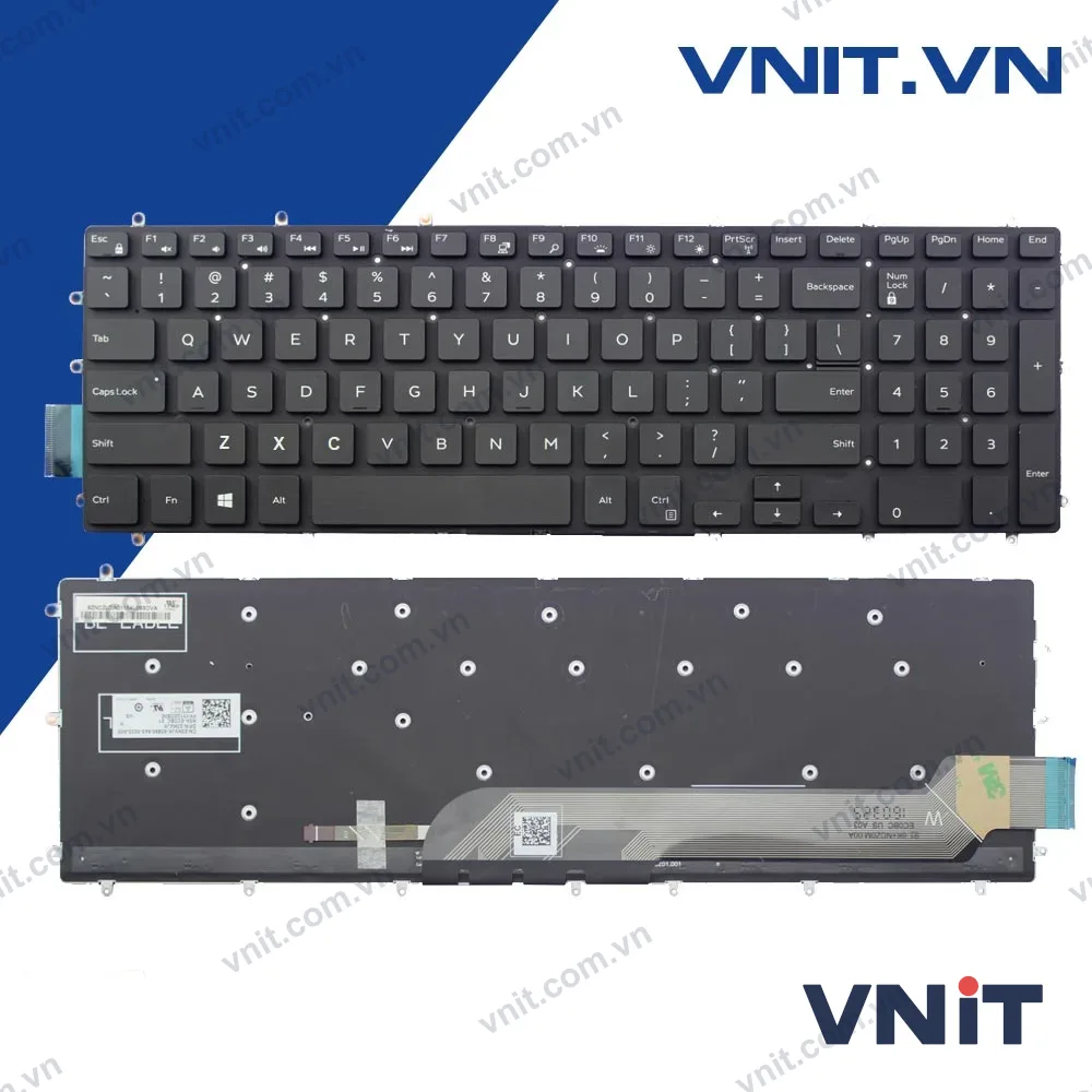 Bàn Phím Laptop Dell Inspiron 7567, 5565, 5567, 5765, 5767 - Dell Vostrol 5568 Led Xanh