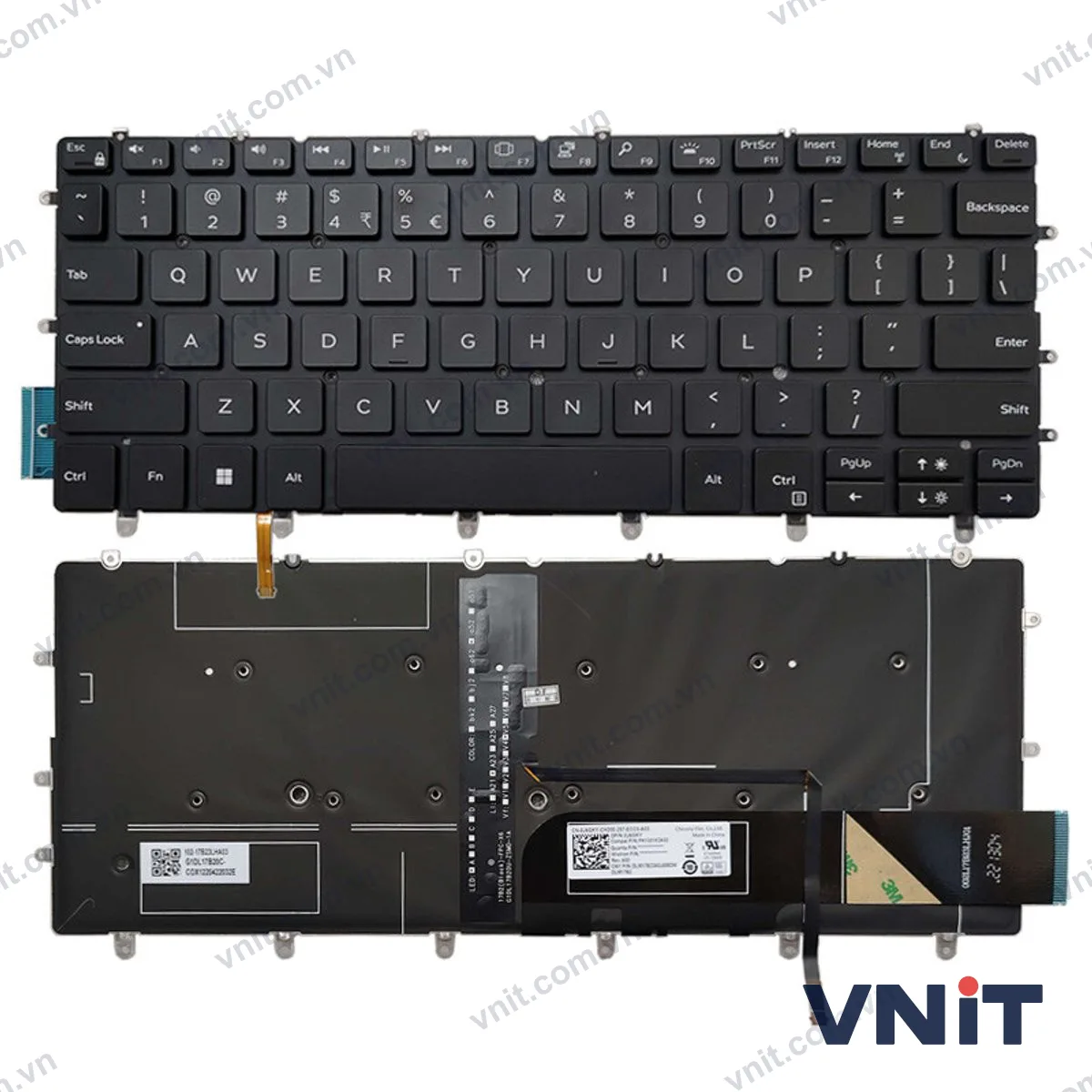 Bàn phím Laptop Dell XPS 13 9380 9370 9305 7390 (Có đèn nền)