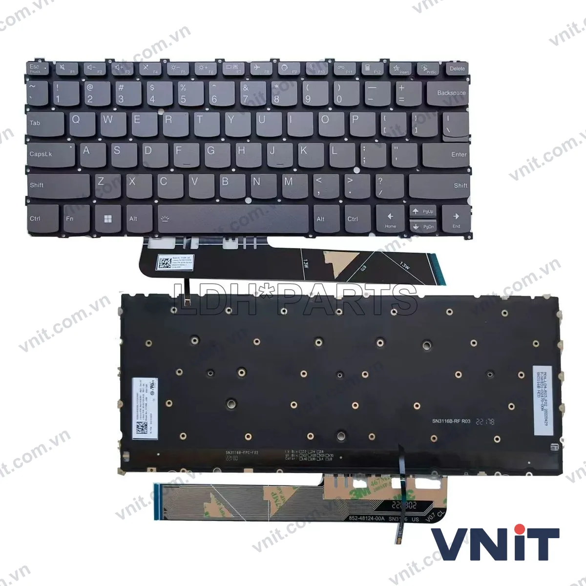 Bàn phím Laptop Lenovo 13w Yoga Gen 2 82YR 82YS (Có đèn nền)